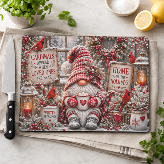 Cardinal Appear Gnome Cutting Board