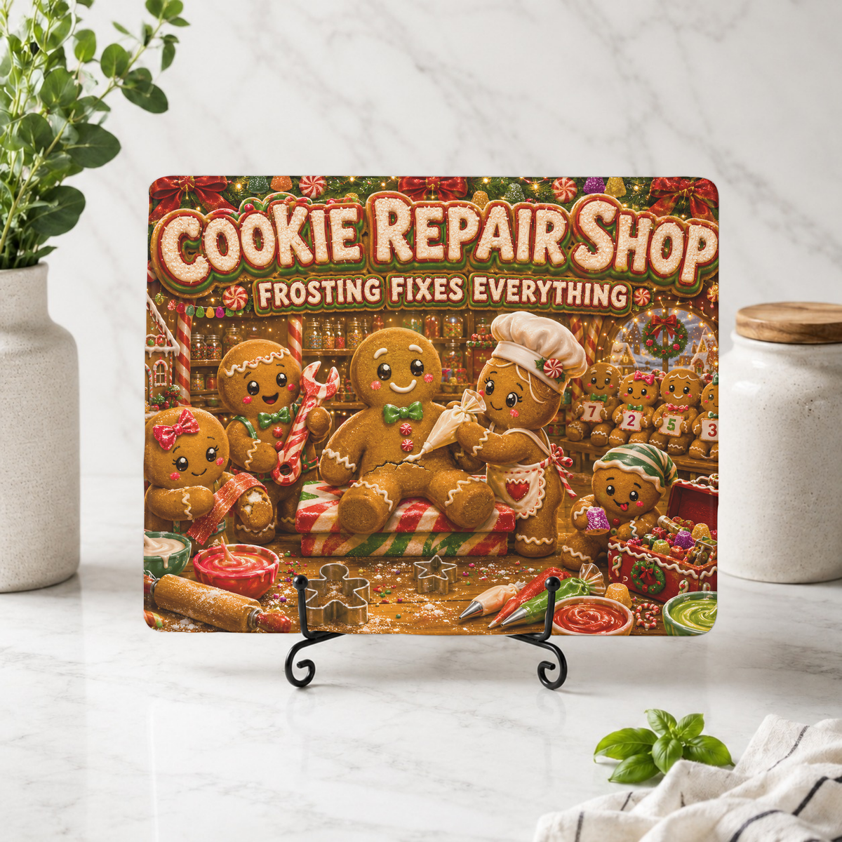 Cookie Repair Shop Cutting Board