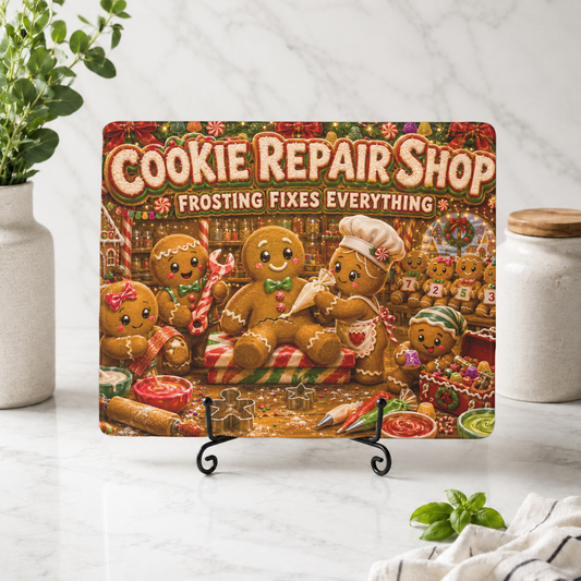 Cookie Repair Shop Cutting Board