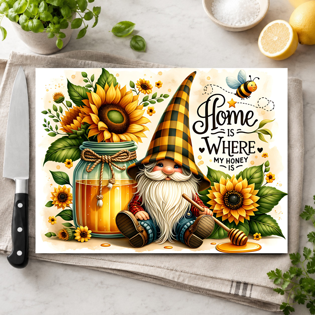 Home Is Where My Honey Is Cutting Board