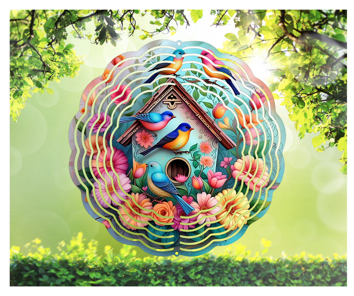 Bird House Wind Spinner